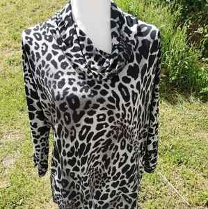 Jones New York Animal Print Top XL